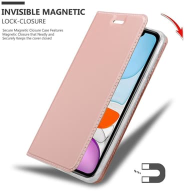 iPhone 11 lommebokdeksel etui (rosa)