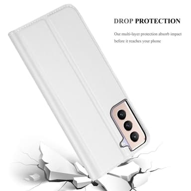Samsung Galaxy S21 PLUS lommebokdeksel etui (sølv)
