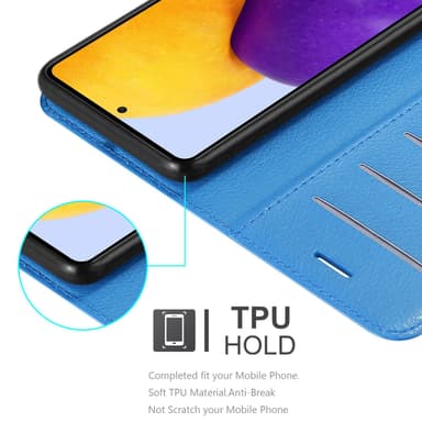 Samsung Galaxy A73 5G Deksel Etui Case (blå)