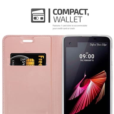 LG X SCREEN lommebokdeksel etui (rosa)