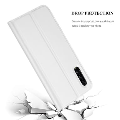 Samsung Galaxy A90 5G lommebokdeksel etui (sølv)