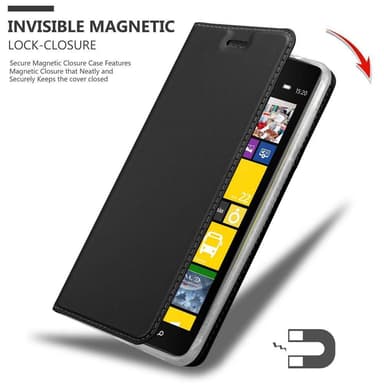 Nokia Lumia 1520 lommebokdeksel etui (svart)
