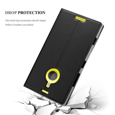 Nokia Lumia 1520 lommebokdeksel etui (svart)