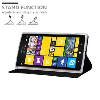 Nokia Lumia 1520 lommebokdeksel etui (svart)
