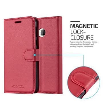 HTC U PLAY Deksel Etui Case (rød)