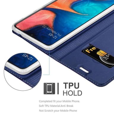Samsung Galaxy A10e / A20e lommebokdeksel etui (blå)