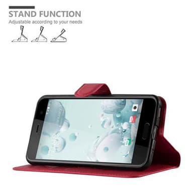 HTC U PLAY Deksel Etui Case (rød)