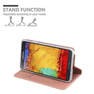Samsung Galaxy NOTE 3 lommebokdeksel etui (rosa)