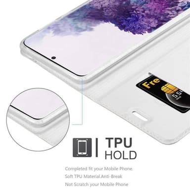 Samsung Galaxy S20 PLUS lommebokdeksel etui (sølv)