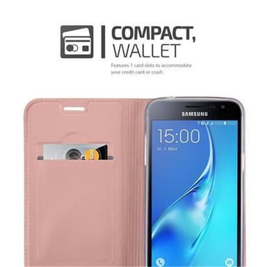 Samsung Galaxy J3 2016 lommebokdeksel etui (rosa)