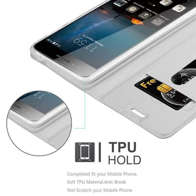 ZTE Blade A612 lommebokdeksel etui (sølv)