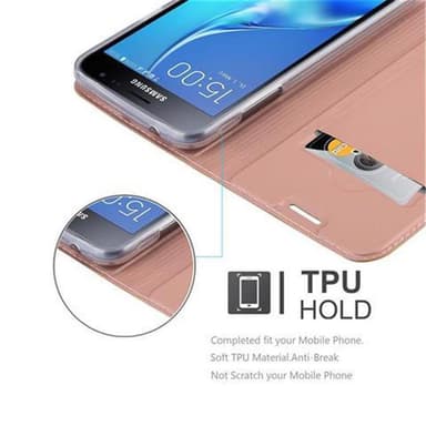 Samsung Galaxy J3 2016 lommebokdeksel etui (rosa)