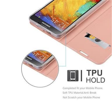 Samsung Galaxy NOTE 3 lommebokdeksel etui (rosa)