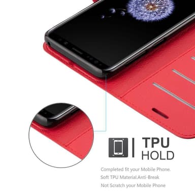 Samsung Galaxy S9 Deksel Etui Case (rød)