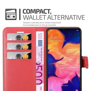 Samsung Galaxy A10 / M10 Deksel Etui Case (rød)