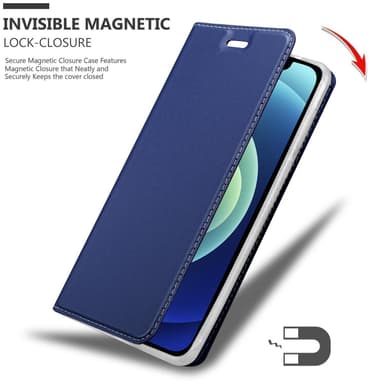 iPhone 12 MINI lommebokdeksel etui (blå)