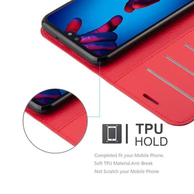 Huawei P20 Deksel Etui Case (rød)