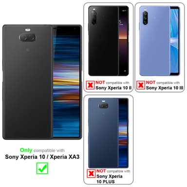 Sony Xperia 10 / Xperia XA3 Deksel Etui Case (rød)