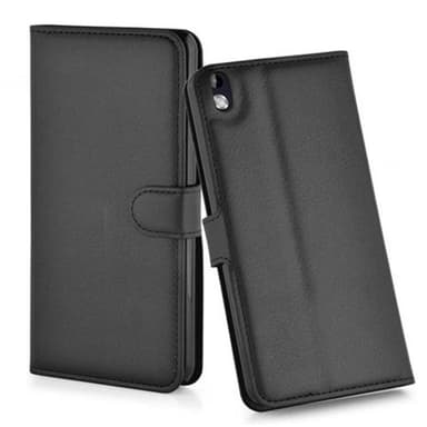 HTC Desire 816 Deksel Etui Case (svart)