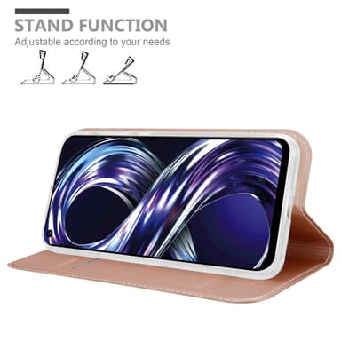 Realme 8i / Narzo 50 4G lommebokdeksel etui (rosa)