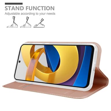 Xiaomi POCO M4 PRO 5G lommebokdeksel etui (rosa)