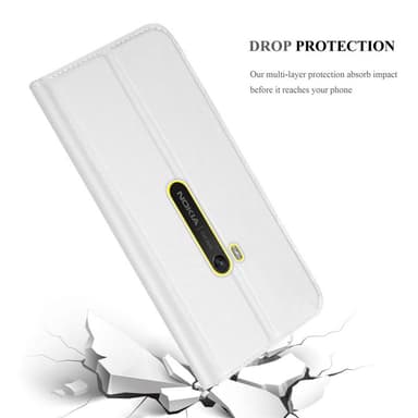Nokia Lumia 920 lommebokdeksel etui (sølv)