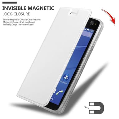 Sony Xperia C4 lommebokdeksel etui (sølv)