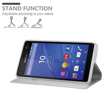 Sony Xperia C4 lommebokdeksel etui (sølv)