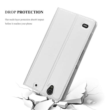 Sony Xperia C4 lommebokdeksel etui (sølv)