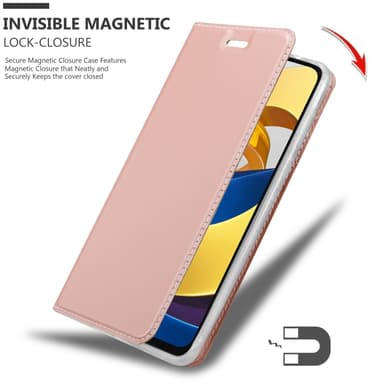 Xiaomi POCO M4 PRO 5G lommebokdeksel etui (rosa)