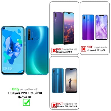 Huawei P20 LITE 2018 / NOVA 3E lommebokdeksel etui