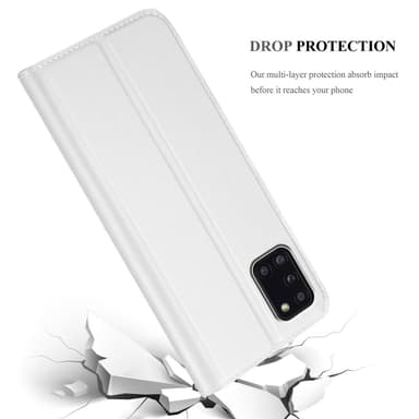 Samsung Galaxy A31 lommebokdeksel etui (sølv)