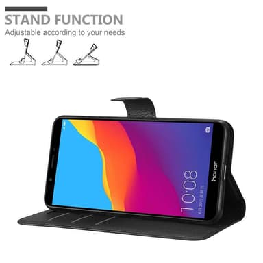 Honor 7C / Huawei Y7 2018 Deksel Etui Case (svart)