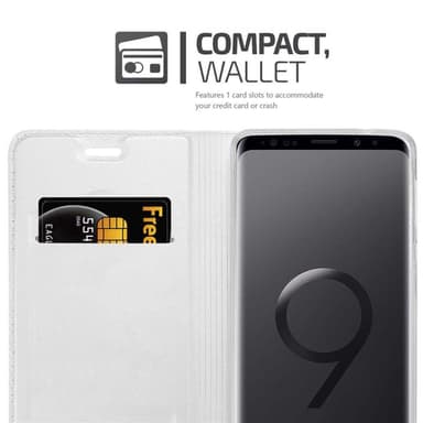 Samsung Galaxy S9 PLUS lommebokdeksel etui (sølv)