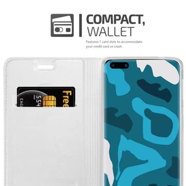 Huawei P40 lommebokdeksel etui (sølv)