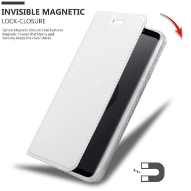 Samsung Galaxy S9 PLUS lommebokdeksel etui (sølv)
