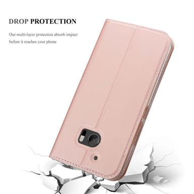 HTC ONE M10 lommebokdeksel etui (rosa)