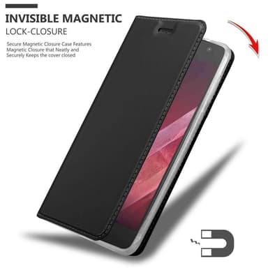 Motorola MOTO Z2 lommebokdeksel etui (svart)