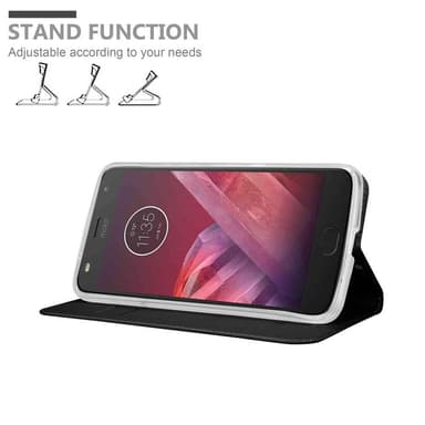 Motorola MOTO Z2 lommebokdeksel etui (svart)