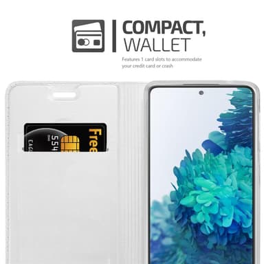 Samsung Galaxy S20 FE lommebokdeksel etui (sølv)