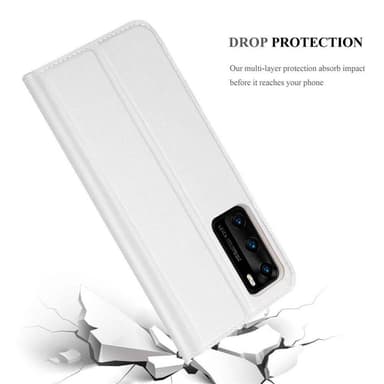 Huawei P40 lommebokdeksel etui (sølv)