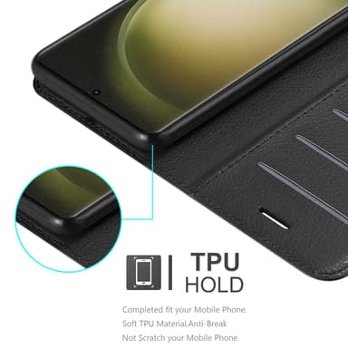 Samsung Galaxy S23 ULTRA Deksel Etui Case (Svart)