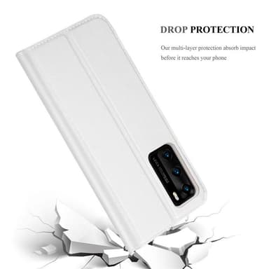 Huawei P40 lommebokdeksel etui (sølv)