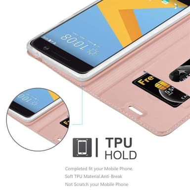 HTC ONE M10 lommebokdeksel etui (rosa)