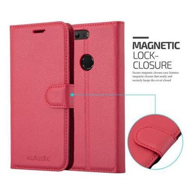Honor 8 / 8 PREMIUM Deksel Etui Case (rød)