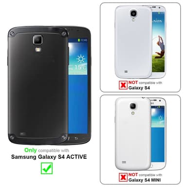 Samsung Galaxy S4 ACTIVE lommebokdeksel etui (sølv)