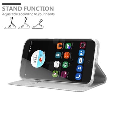 ZTE Blade V7 lommebokdeksel etui (sølv)