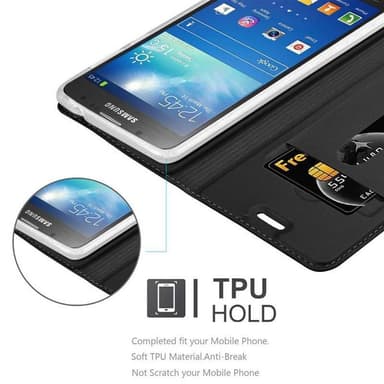 Samsung Galaxy S4 ACTIVE lommebokdeksel etui (svart)