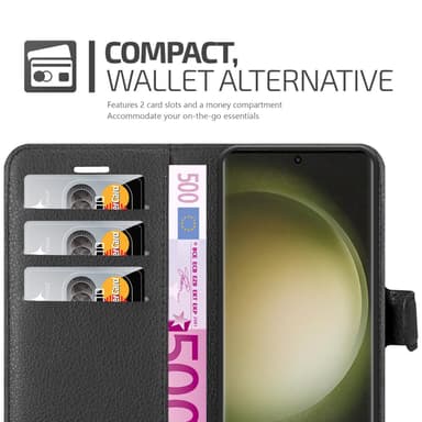 Samsung Galaxy S23 ULTRA Deksel Etui Case (Svart)