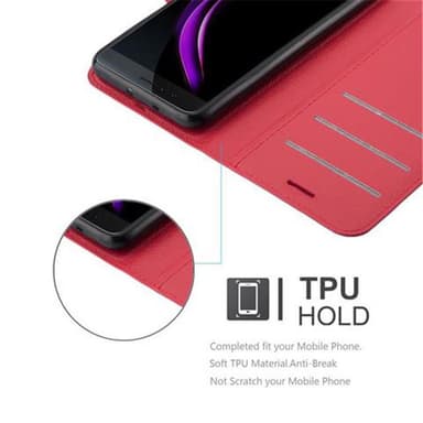 Honor 8 / 8 PREMIUM Deksel Etui Case (rød)